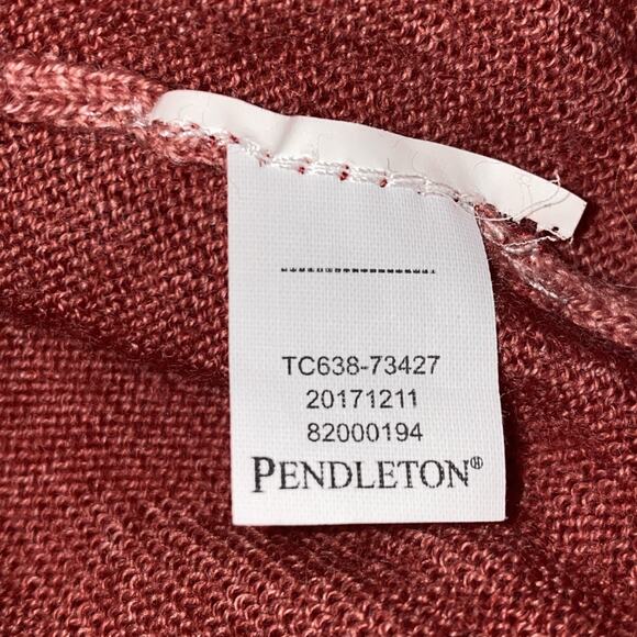 Pendleton Cranberry Light Knit Shirt Mens Medium Long Sleeve Elbow Patch USA - Picture 5 of 5